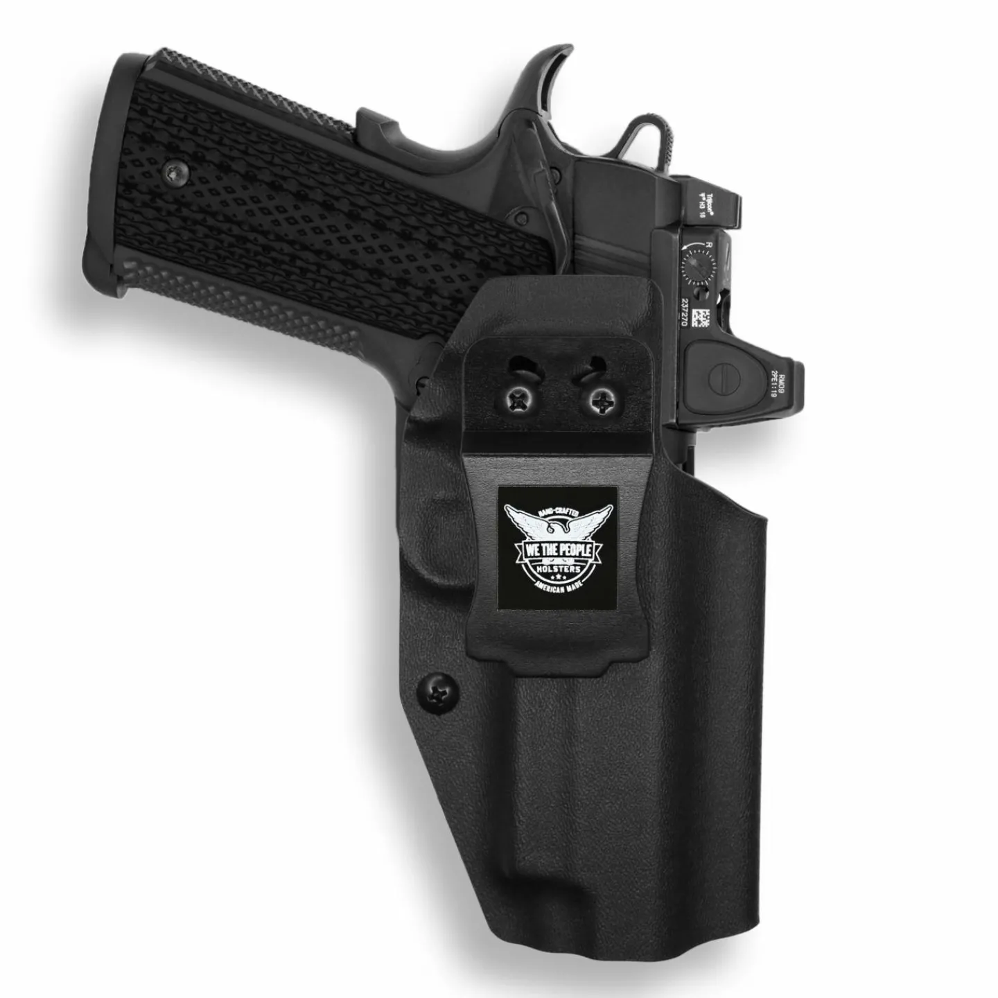 We The People Holsters 1911 4" Commander 45ACP with Rail Only Red Dot Optic Cut IWB Holster Clearance