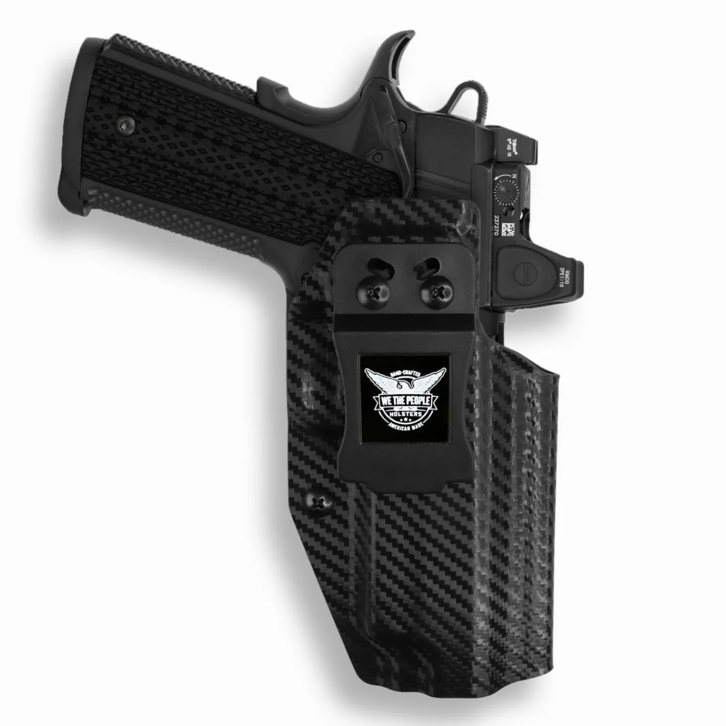We The People Holsters 1911 4" Commander 45ACP with Rail Only Red Dot Optic Cut IWB Holster Clearance