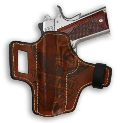 We The People Holsters 1911 4" Commander With Rail Only Independence Leather OWB Holster