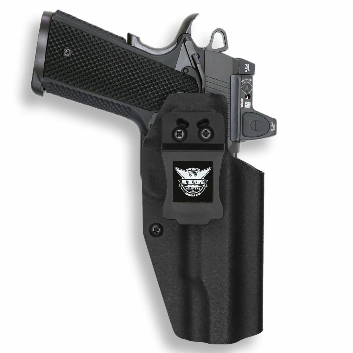 We The People Holsters 1911 5" Government 45ACP No Rail Only Red Dot Optic Cut IWB Holster Discount