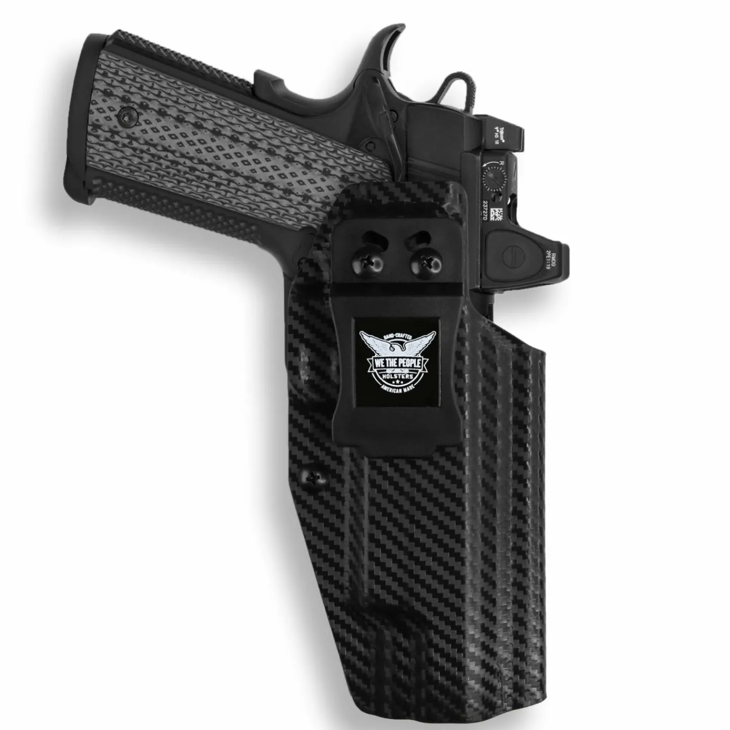 We The People Holsters 1911 5" Government 45ACP with Rail Only Red Dot Optic Cut IWB Holster Online