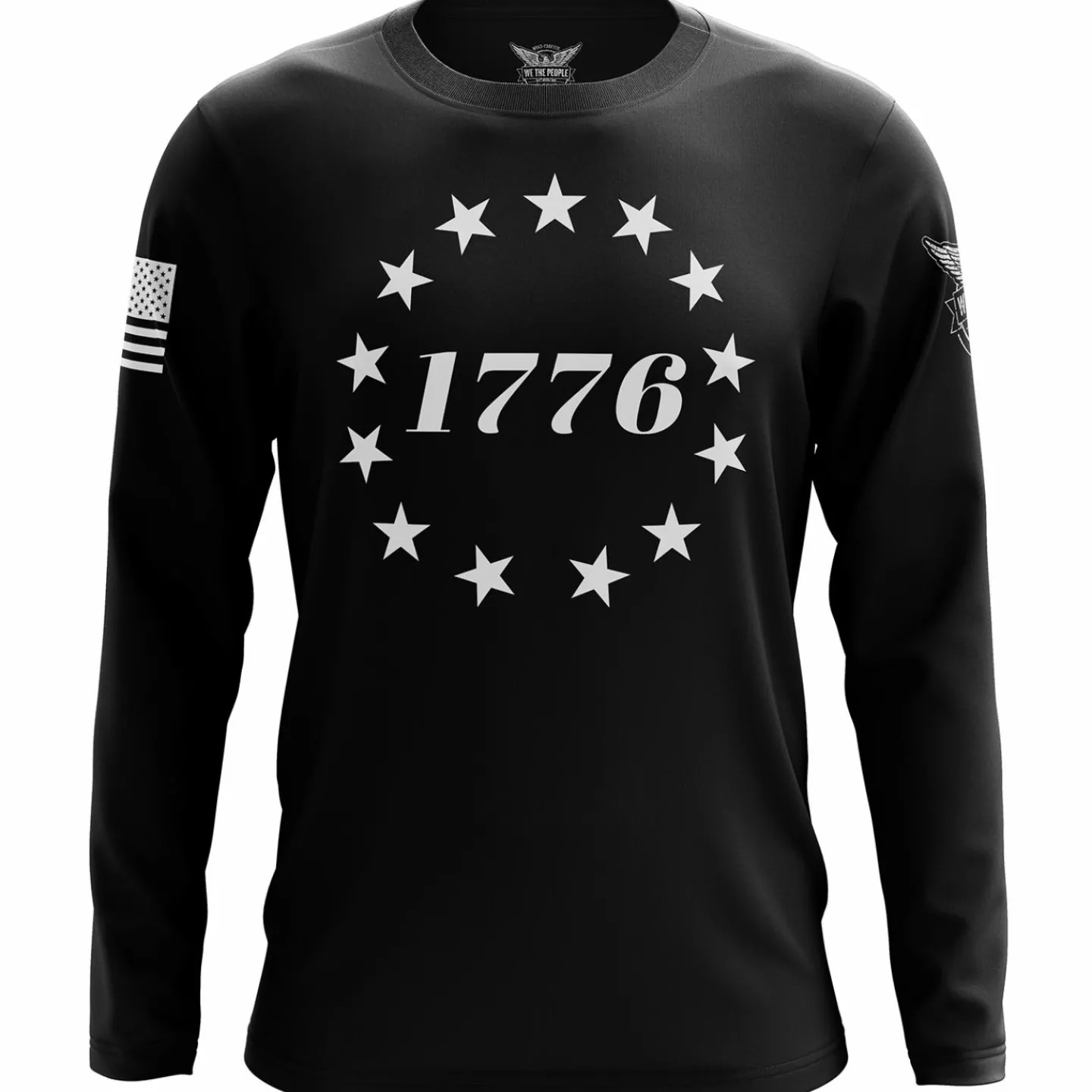We The People Holsters 1776 Betsy Ross Flag Long Sleeve Shirt Black Discount