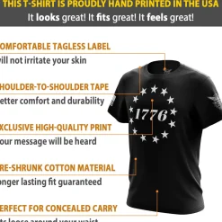 We The People Holsters 1776 Betsy Ross Flag Short Sleeve Shirt Hot