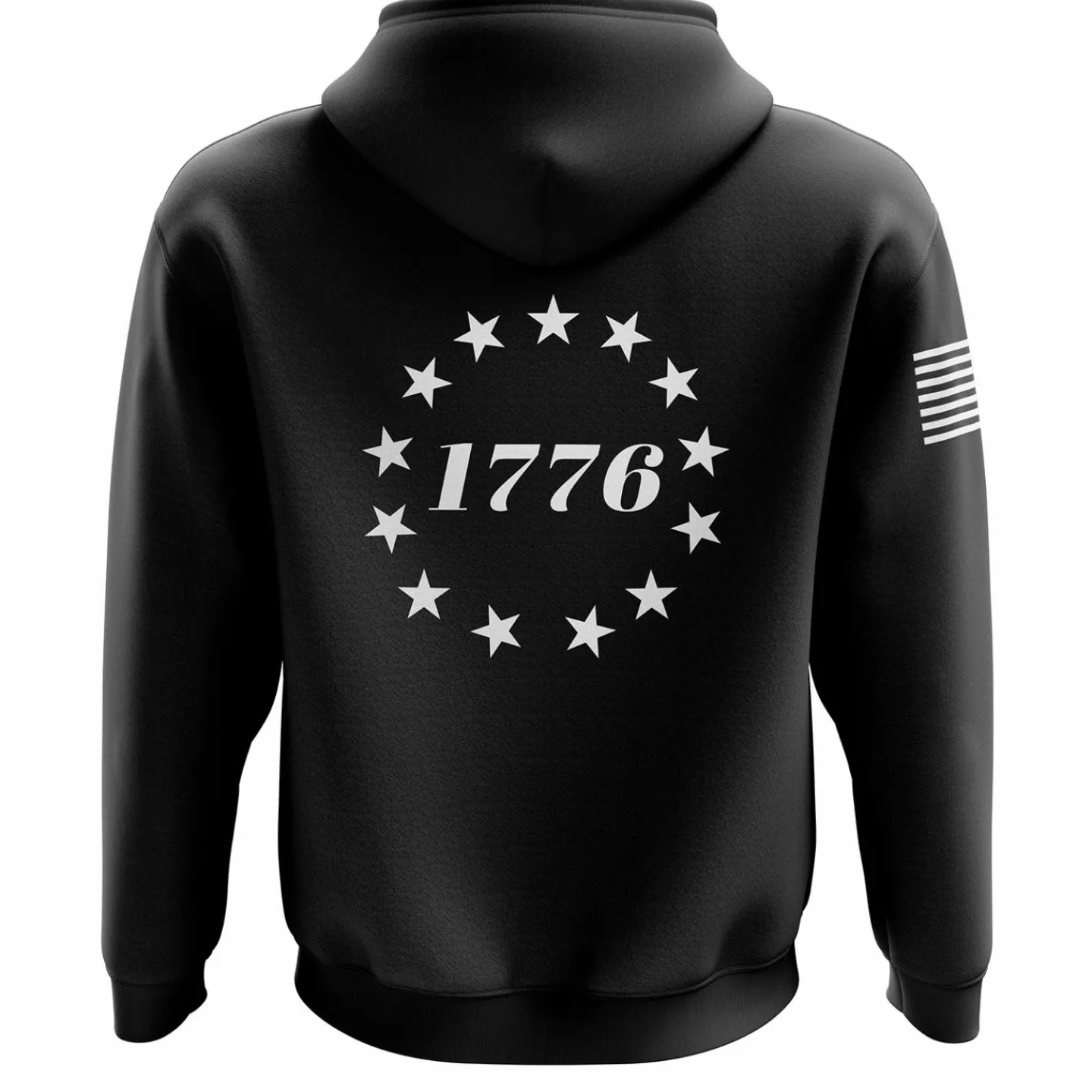 We The People Holsters 1776 Betsy Ross Flag Zip Up Hoodie Black Outlet
