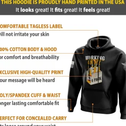 We The People Holsters 6 Pack Hoodie Black Clearance
