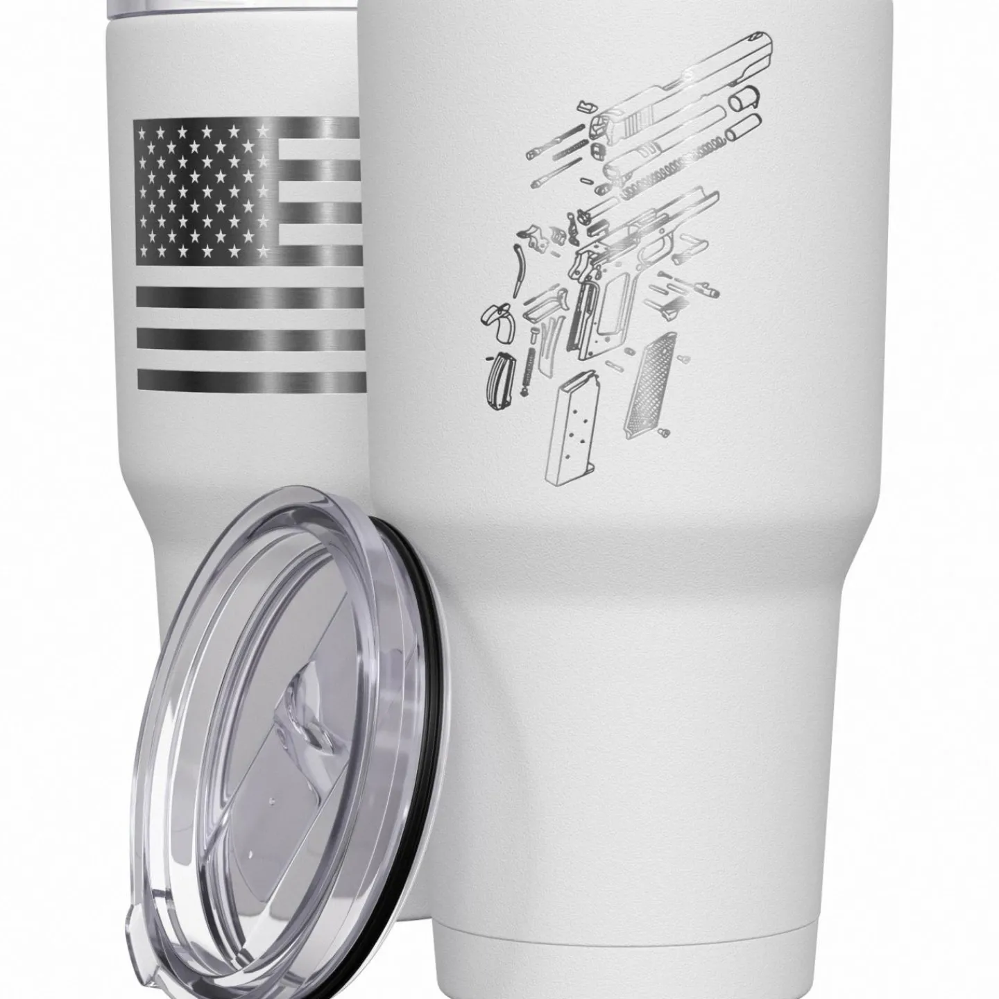 We The People Holsters 1911 Schematics Stainless Steel Tumbler New