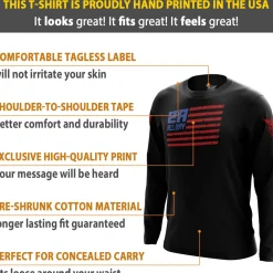 We The People Holsters 2A All Day Long Sleeve Shirt Black Outlet