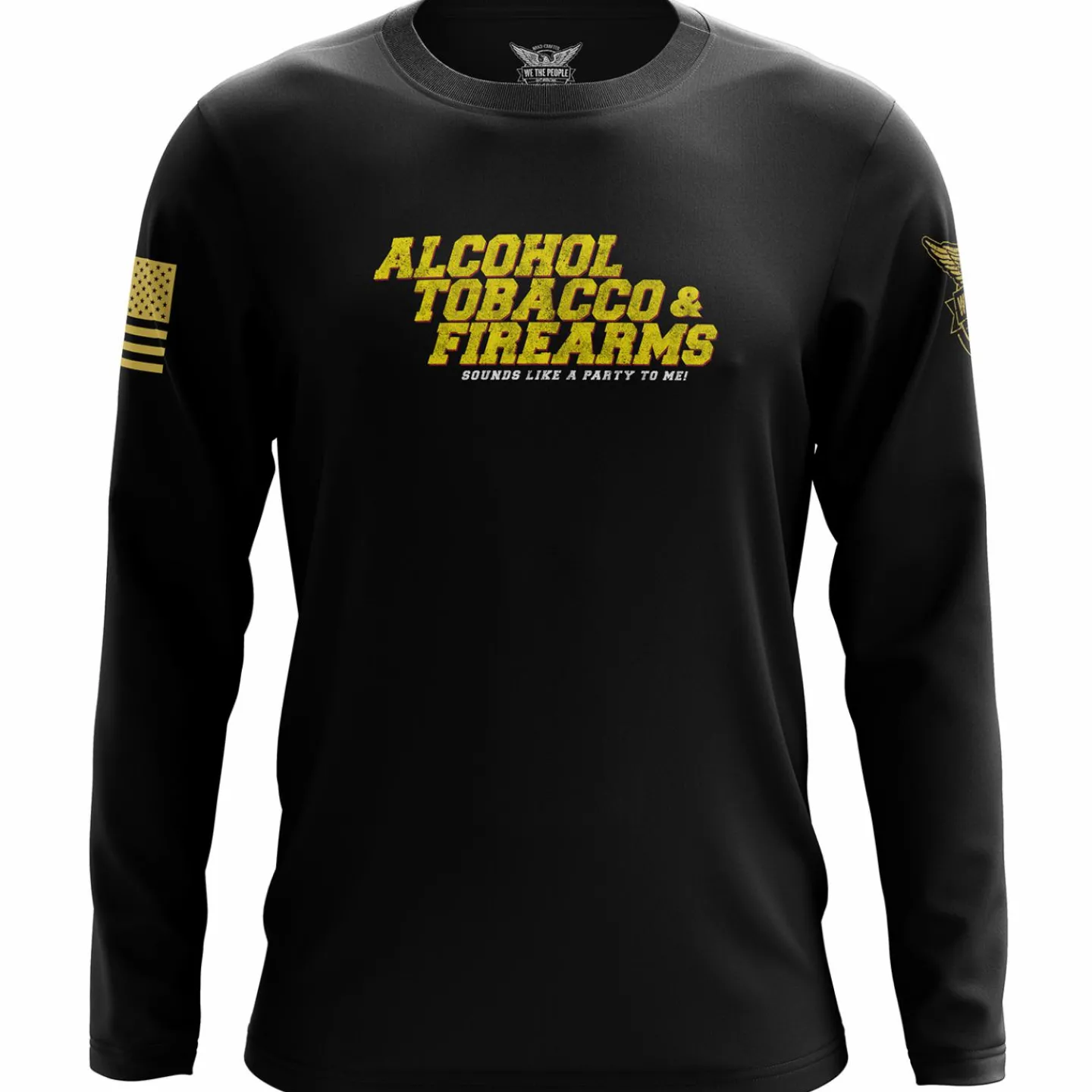 We The People Holsters Alphabet Party Long Sleeve Shirt Black Discount