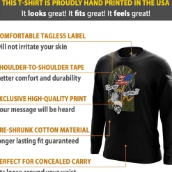 We The People Holsters American Eagle Long Sleeve Shirt Black Outlet