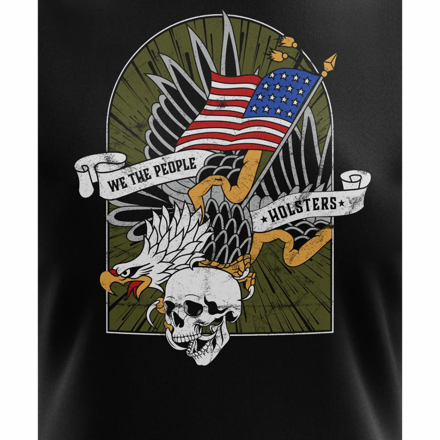 We The People Holsters American Eagle Women's Short Sleeve Shirt Black Hot