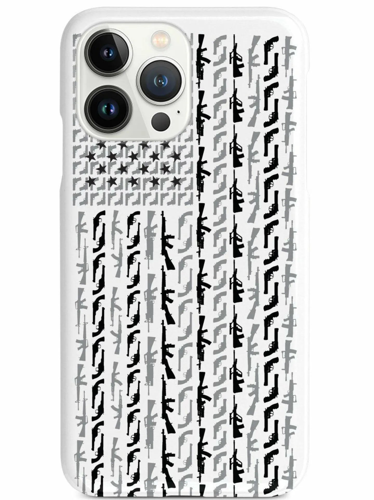 We The People Holsters American Flag in Guns - Black and White Case