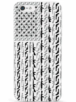 We The People Holsters American Flag in Guns - Black and White Case