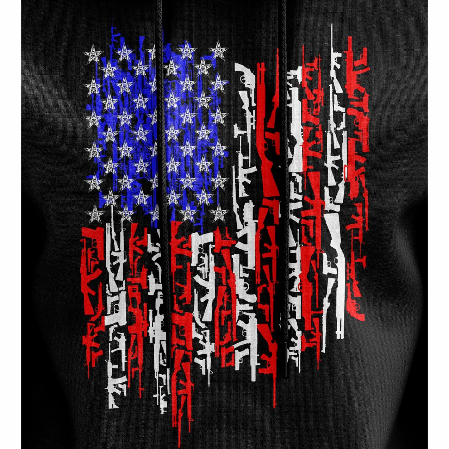 We The People Holsters American Flag In Guns 2.0 Hoodie Black Sale