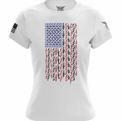 We The People Holsters American Flag in Guns - Patriotic Colors Women's Short Sleeve Shirt Best
