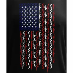 We The People Holsters American Flag in Guns - Patriotic Colors Long Sleeve Shirt Black Best