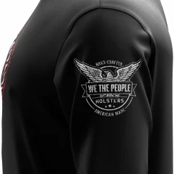 We The People Holsters American Flag in Guns - Patriotic Colors Long Sleeve Shirt Black Best