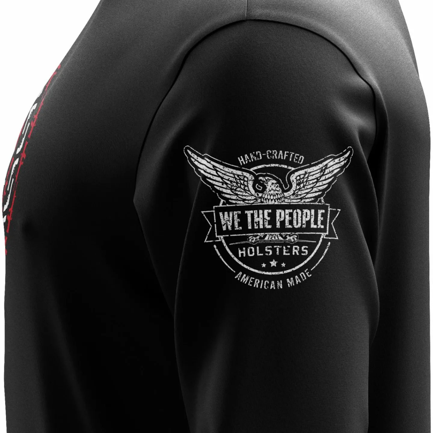 We The People Holsters American Flag in Guns - Patriotic Colors Long Sleeve Shirt Black Best