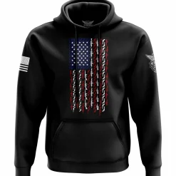 We The People Holsters American Flag in Guns - Patriotic Colors Hoodie Black Discount