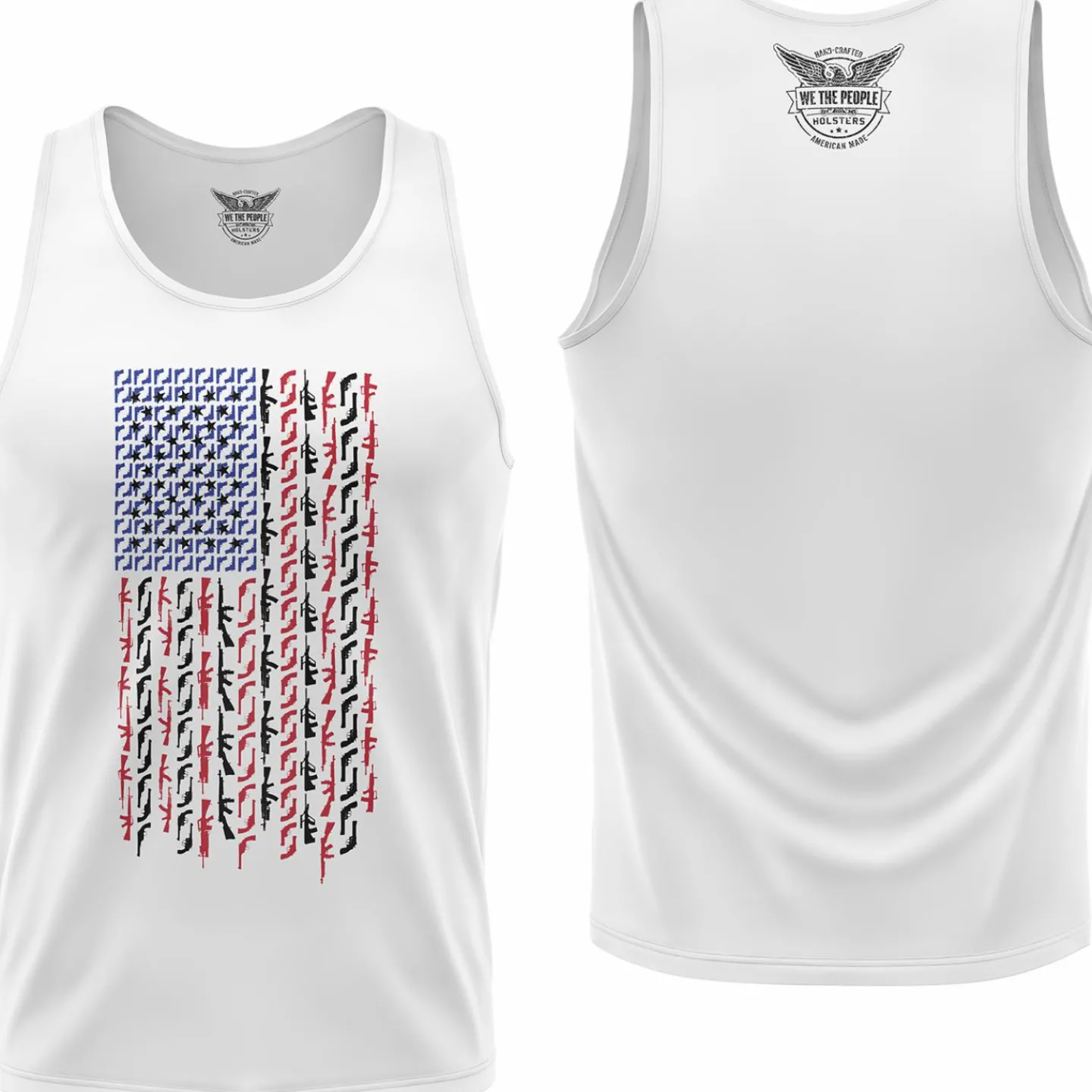 We The People Holsters American Flag in Guns - Patriotic Colors Men's Tank Top Outlet