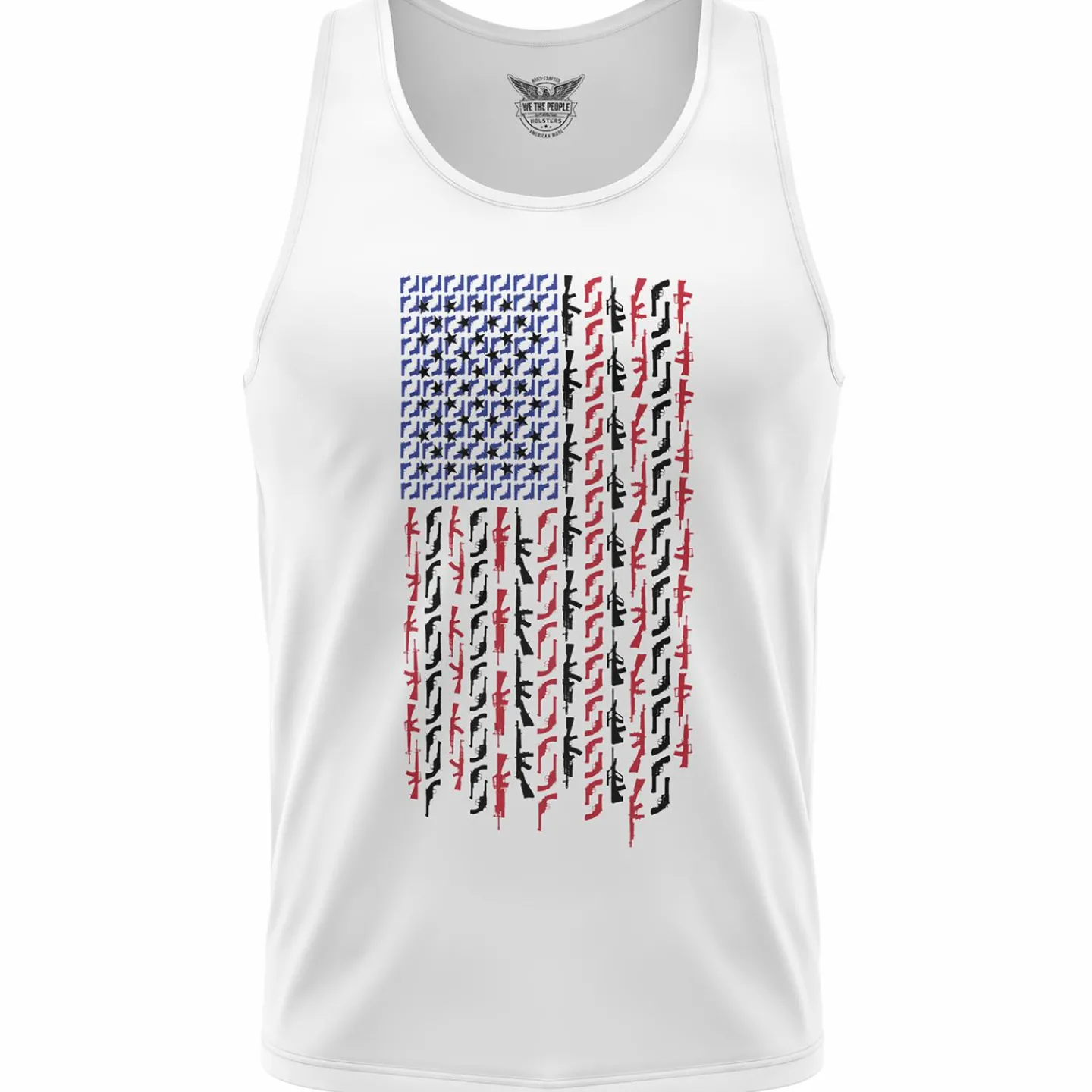 We The People Holsters American Flag in Guns - Patriotic Colors Men's Tank Top Outlet