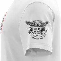 We The People Holsters American Flag in Guns - Patriotic Colors Short Sleeve Shirt Best