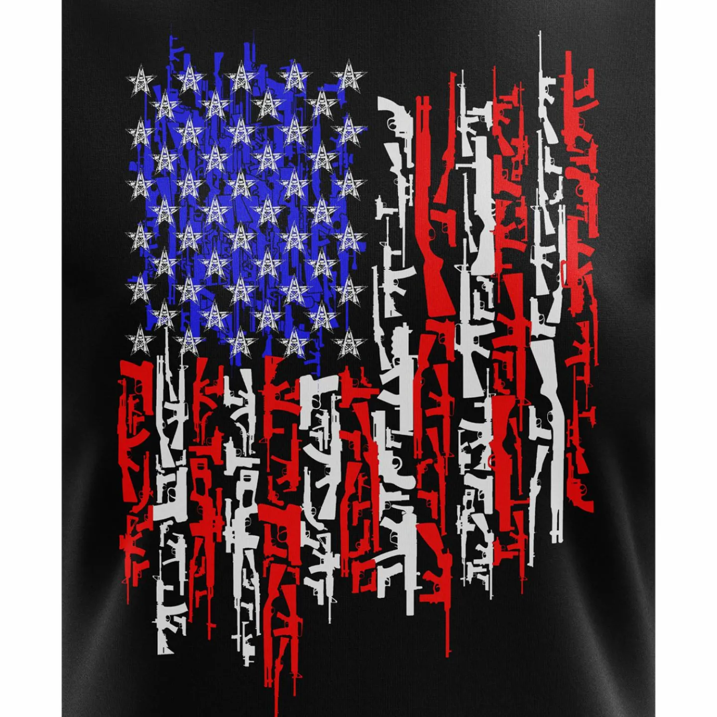 We The People Holsters American Flag In Guns 2.0 Women's Short Sleeve Shirt Black Clearance