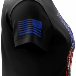 We The People Holsters American Flag In Guns 2.0 Women's Short Sleeve Shirt Black Clearance