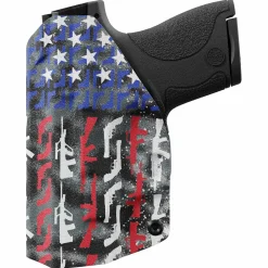 We The People Holsters American Flag in Guns Patriotic Colors Custom Printed Holster - IWB Kydex Holster Discount