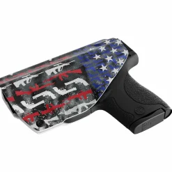 We The People Holsters American Flag in Guns Patriotic Colors Custom Printed Holster - IWB Kydex Holster Discount
