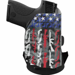 We The People Holsters American Flag in Guns Patriotic Colors Custom Printed Holster - OWB Kydex Holster Sale