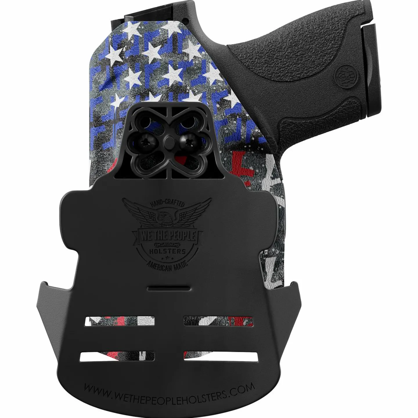 We The People Holsters American Flag in Guns Patriotic Colors Custom Printed Holster - OWB Kydex Holster Sale