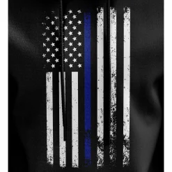 We The People Holsters American Flag Thin Blue Line Hoodie Black Sale