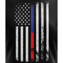 We The People Holsters American Flag Thin Blue/Red Line Public Service Support Women's Short Sleeve Shirt Clearance