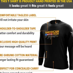 We The People Holsters American Jedi Long Sleeve Shirt Black