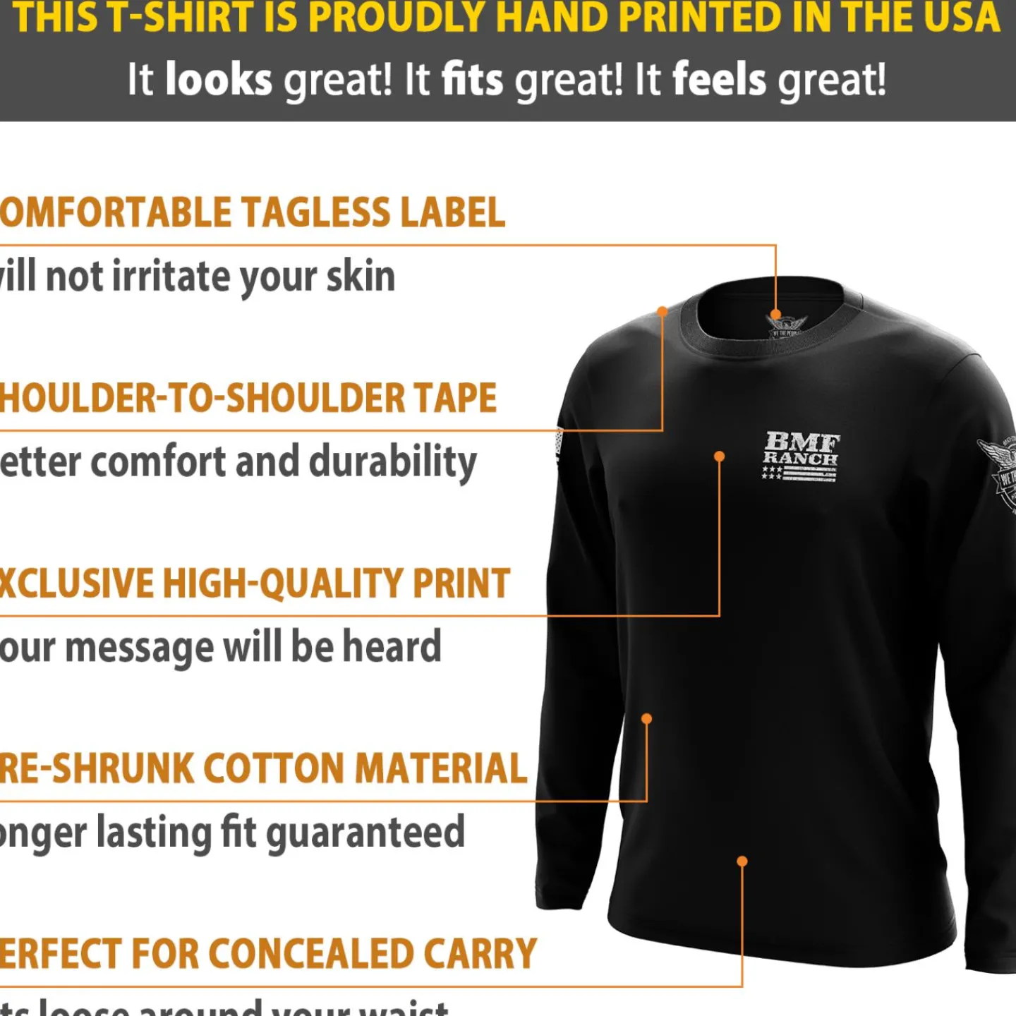 We The People Holsters Anytime Anyplace Long Sleeve Shirt Black Hot