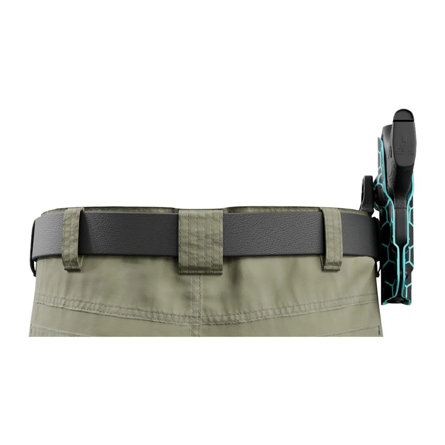 We The People Holsters Aqua Honeycomb Custom Printed Holster - OWB Kydex Holster Outlet