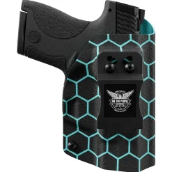 We The People Holsters Aqua Honeycomb Custom Printed Holster - IWB Kydex Holster Hot