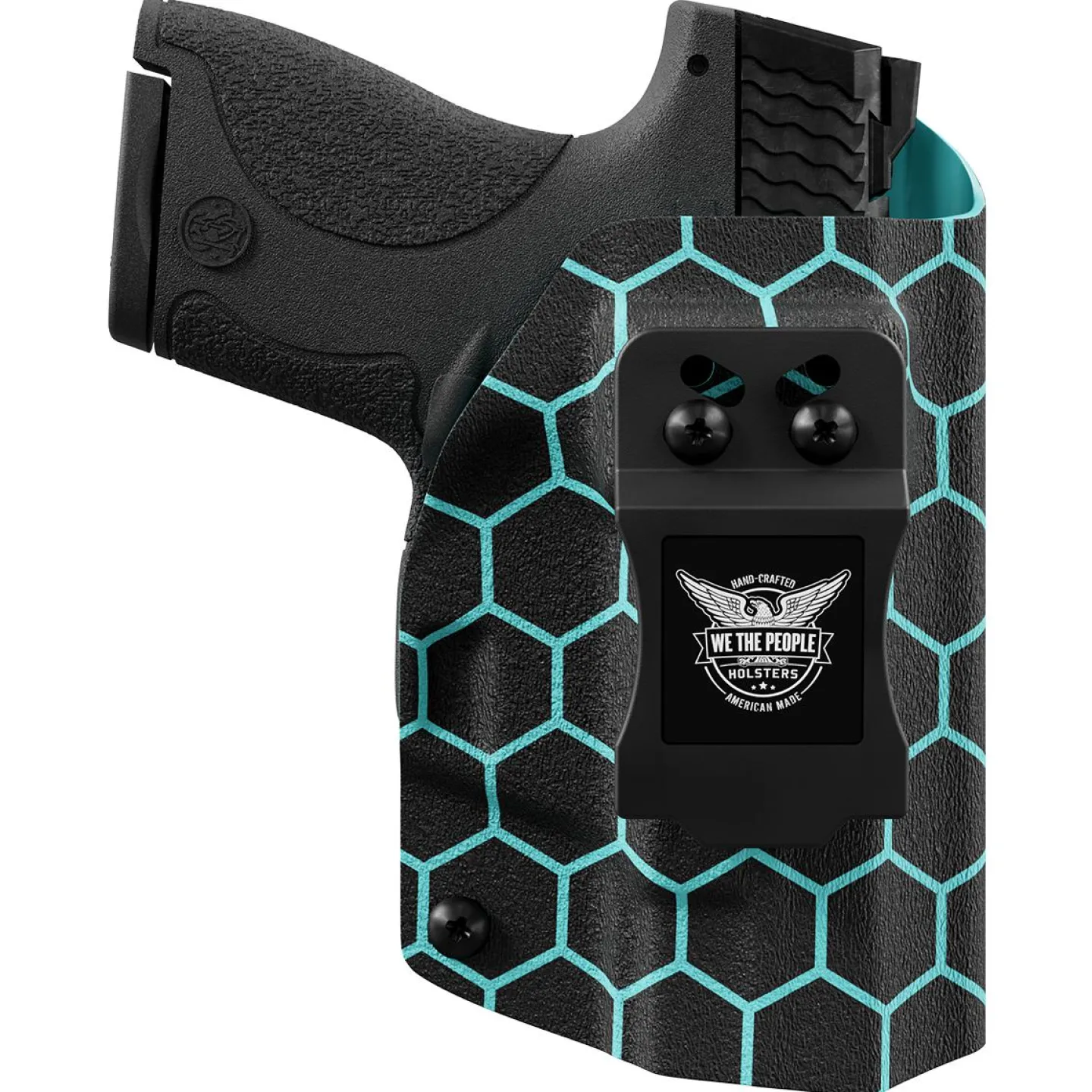 We The People Holsters Aqua Honeycomb Custom Printed Holster - IWB Kydex Holster Hot