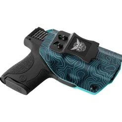 We The People Holsters Aqua Topographic Map Custom Printed Holster - IWB Kydex Holster