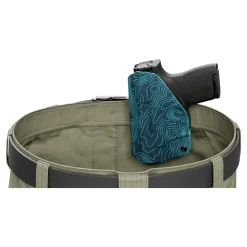 We The People Holsters Aqua Topographic Map Custom Printed Holster - IWB Kydex Holster