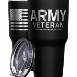 We The People Holsters Army Vet + American Flag Stainless Steel Tumbler Outlet
