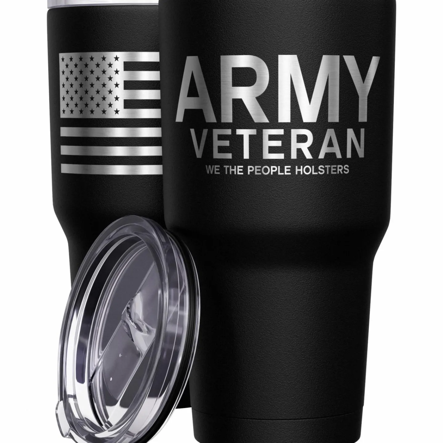 We The People Holsters Army Vet + American Flag Stainless Steel Tumbler Outlet