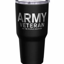 We The People Holsters Army Vet + American Flag Stainless Steel Tumbler Outlet