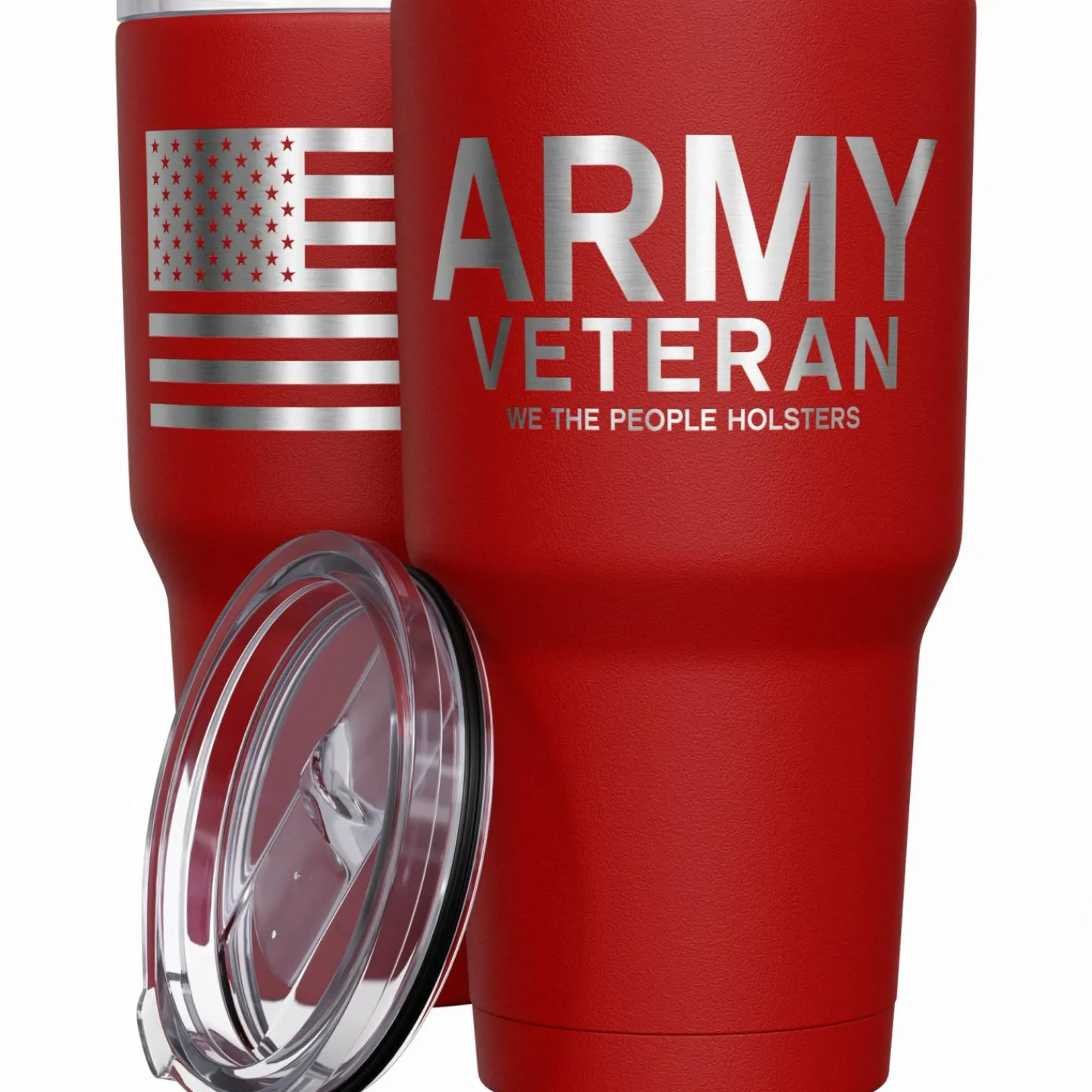 We The People Holsters Army Vet + American Flag Stainless Steel Tumbler Outlet