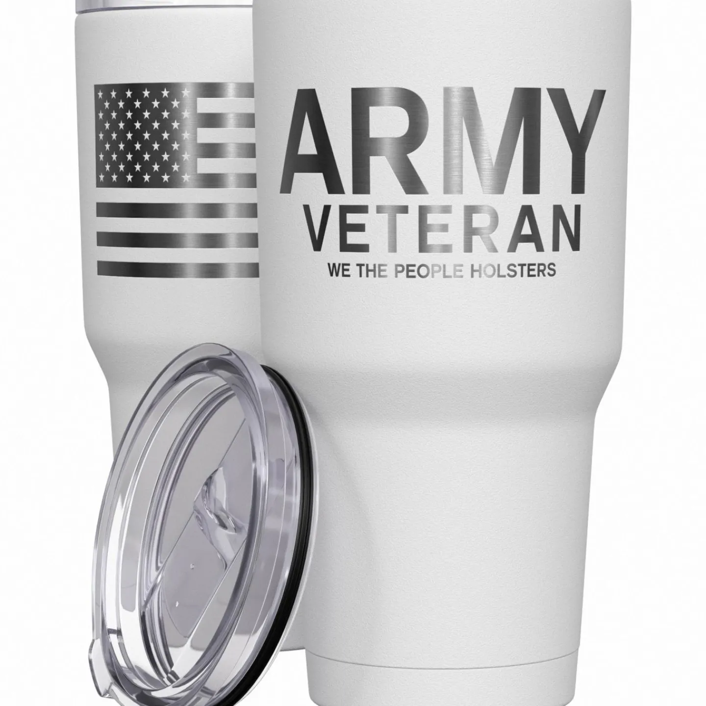 We The People Holsters Army Vet + American Flag Stainless Steel Tumbler Outlet