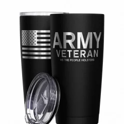 We The People Holsters Army Vet + American Flag Stainless Steel Tumbler Outlet