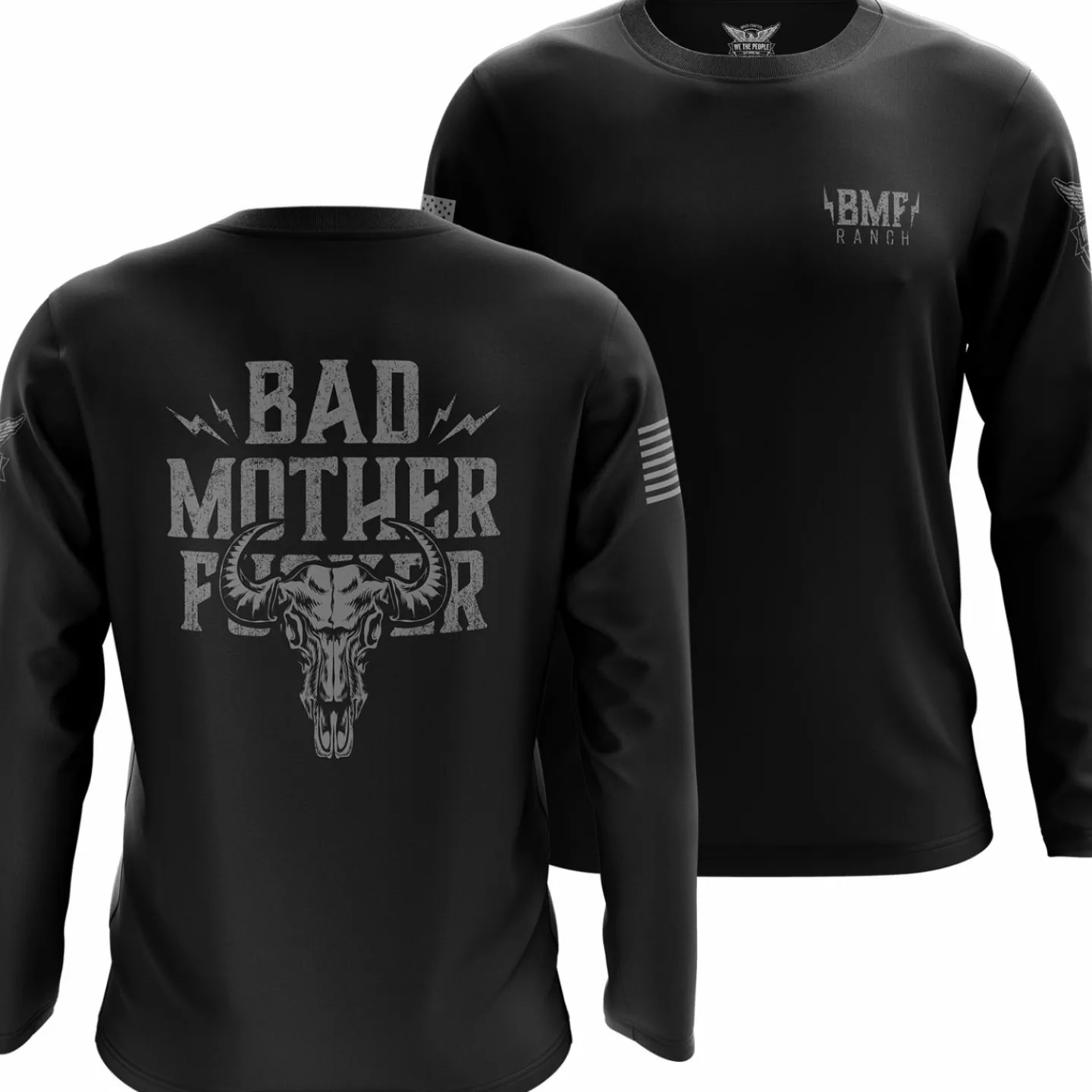 We The People Holsters Bad MF Long Sleeve Shirt Black