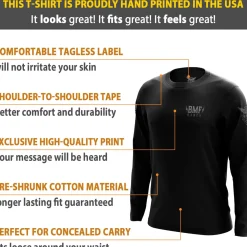 We The People Holsters Bad MF Long Sleeve Shirt Black