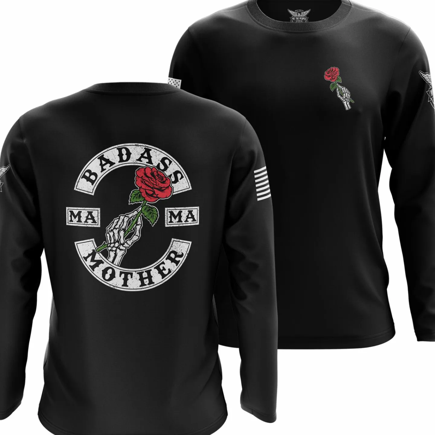 We The People Holsters Badass Mother Long Sleeve Shirt Black Outlet