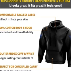 We The People Holsters Basic - + Blue Hoodie Black Hot